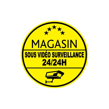 Señal de advertencia "almacenar bajo vigilancia por video"